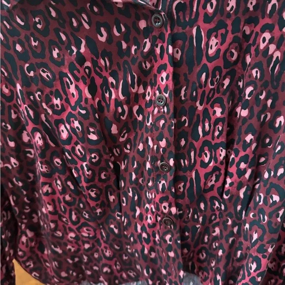 Zara women’s top NWOT animal print size large - Picture 14 of 16